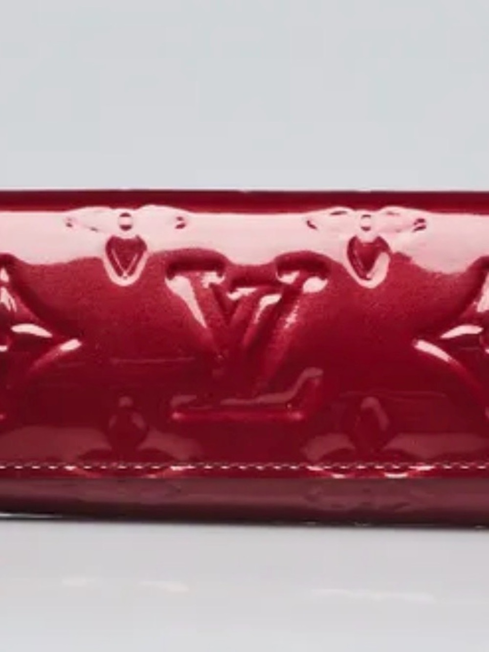 Louis Vuitton Vernis Red Monogram Patent Leather 4 Key Case Holder